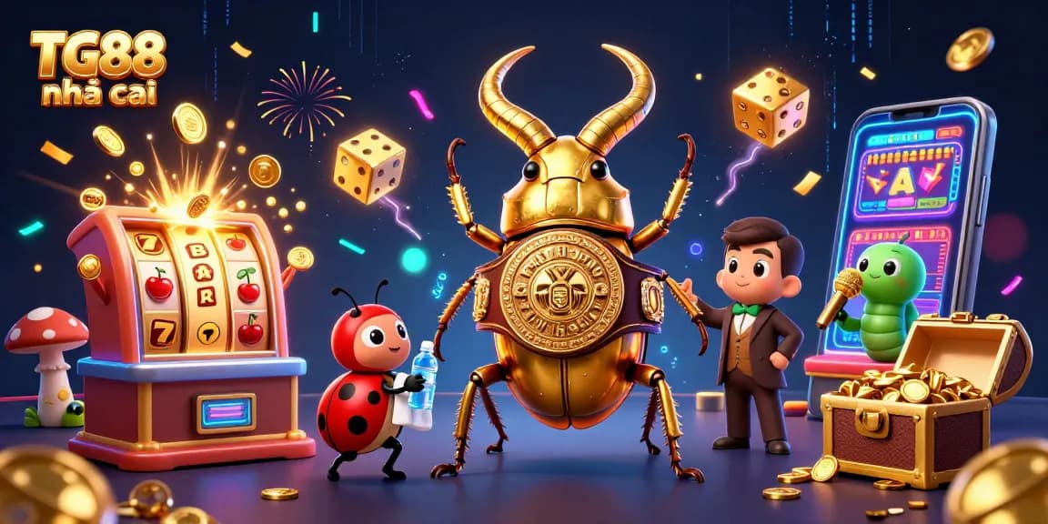 Engage in gameplay at TG88 nhà cái with colorful slot machines and dynamic casino elements.