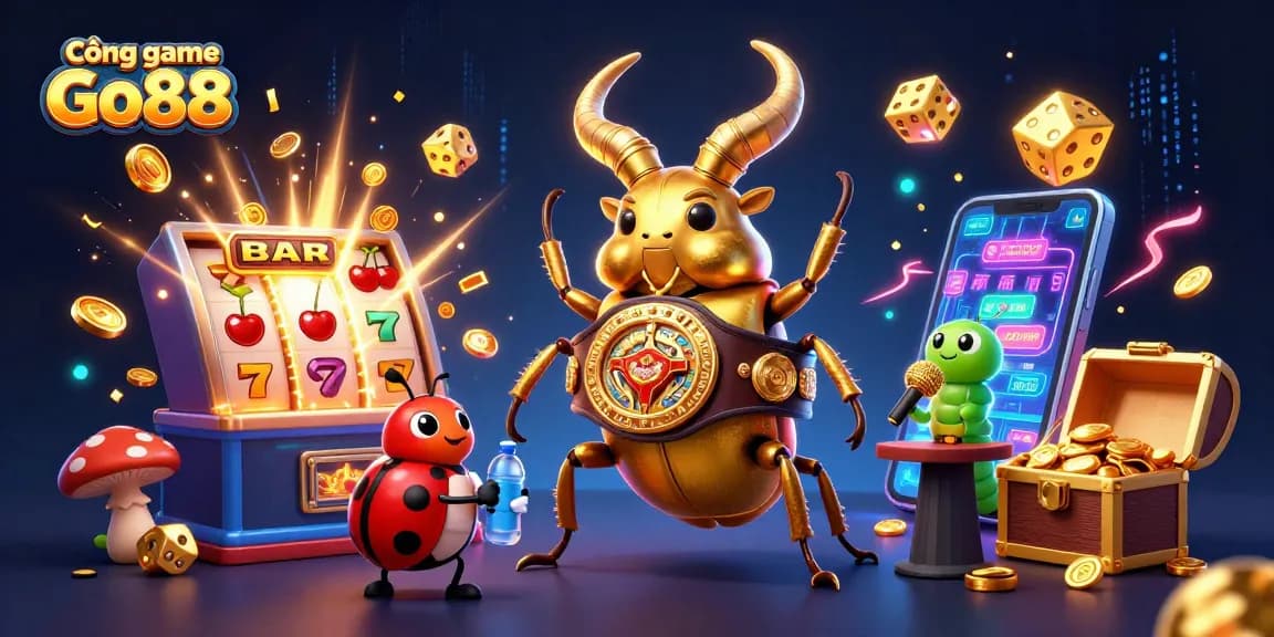 Experience thrilling wins at Cổng game Go88 with vibrant slot machines and dynamic characters.