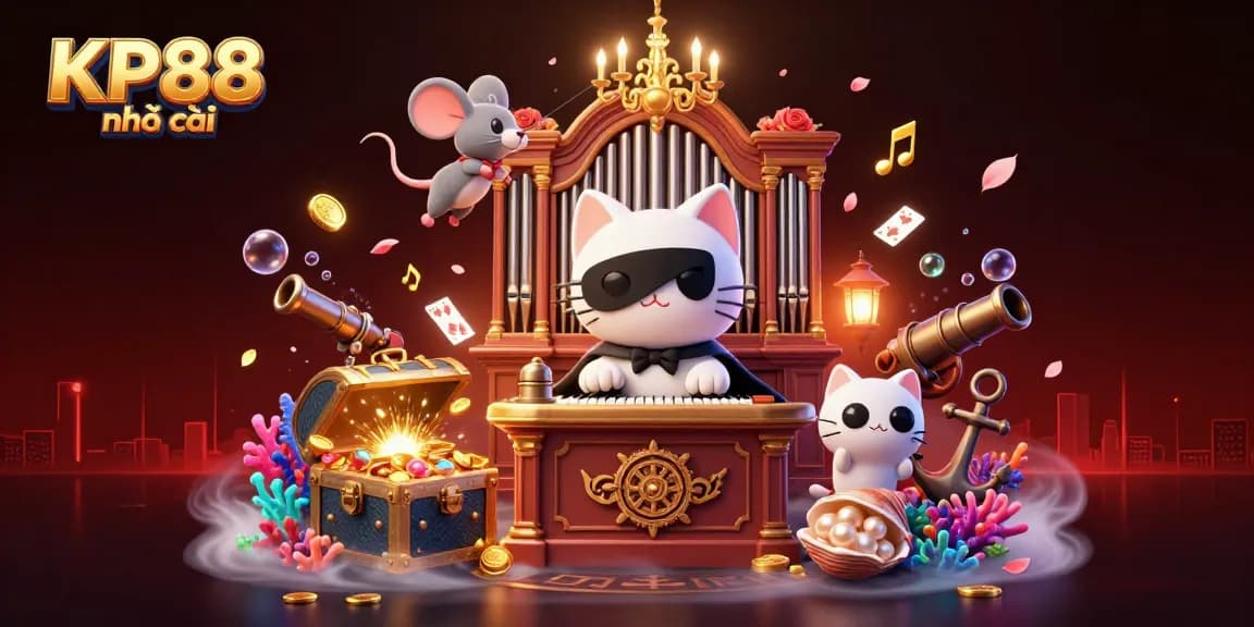 Engage in thrilling gameplay at KP88 nhà cái with colorful casino elements in a festive atmosphere.
