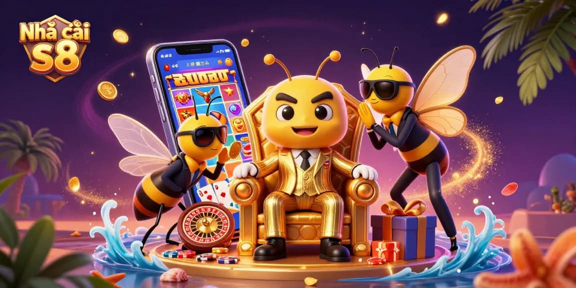 Experience the thrills at Nhà cái s8 with vibrant games, golden coins, and dynamic characters.