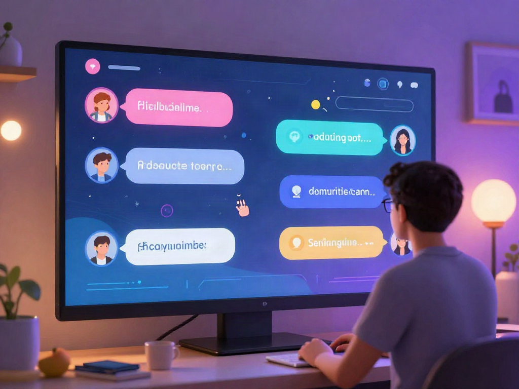 Engaging ai sex chat scene showcasing AI interaction in a digital environment