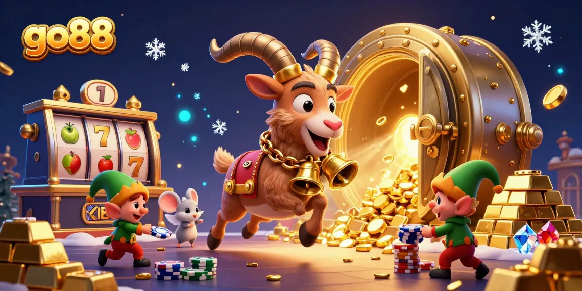 Experience winning action at go88's holiday-themed online casino featuring playful characters and rich game elements.