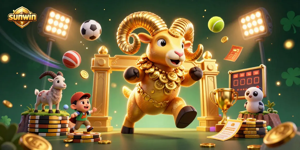Experience thrilling sports betting action with sunwin's vibrant golden ram and dynamic game elements.