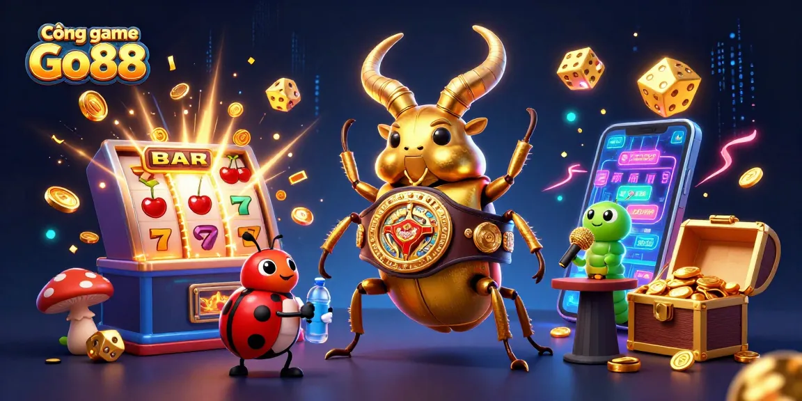 Experience thrilling wins at Cổng game Go88 with vibrant slot machines and dynamic characters.