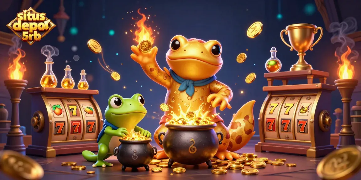 Engage with situs depo 5rb for thrilling slot action featuring winning gold coins and dynamic game elements.
